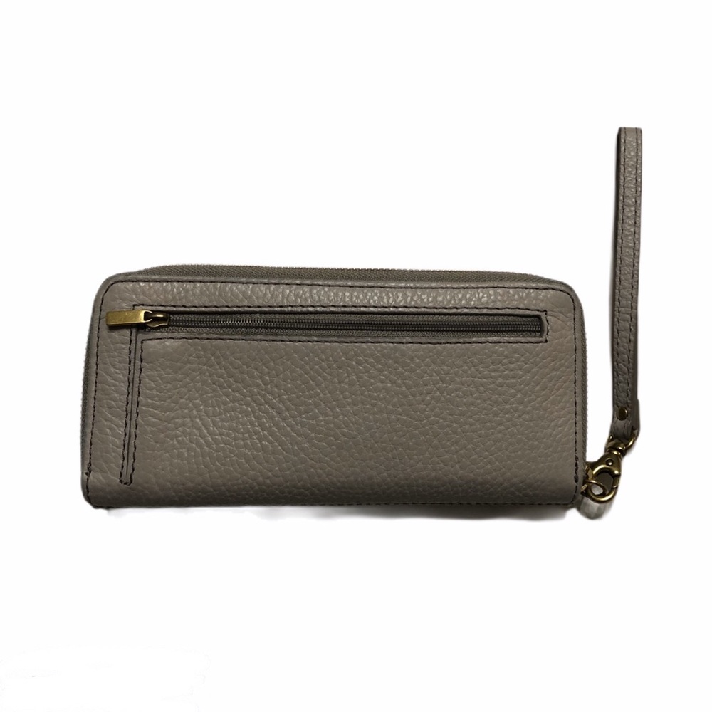 NWT Fossil Grey Madison Zip Clutch - Picture 3 of 5